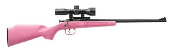 Keystone Crickett Gen 2 Rifle Package 22LR, Single Shot, Scope, Pink Synthetic