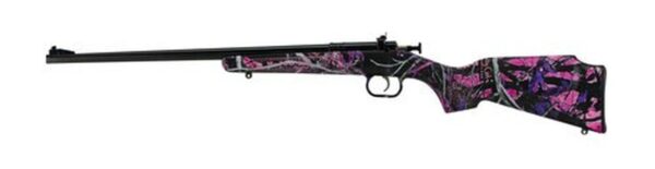 Crickett Synthetic 22LR, 16.125" Barrel, Synthetic Muddy Girl Stock, Blued