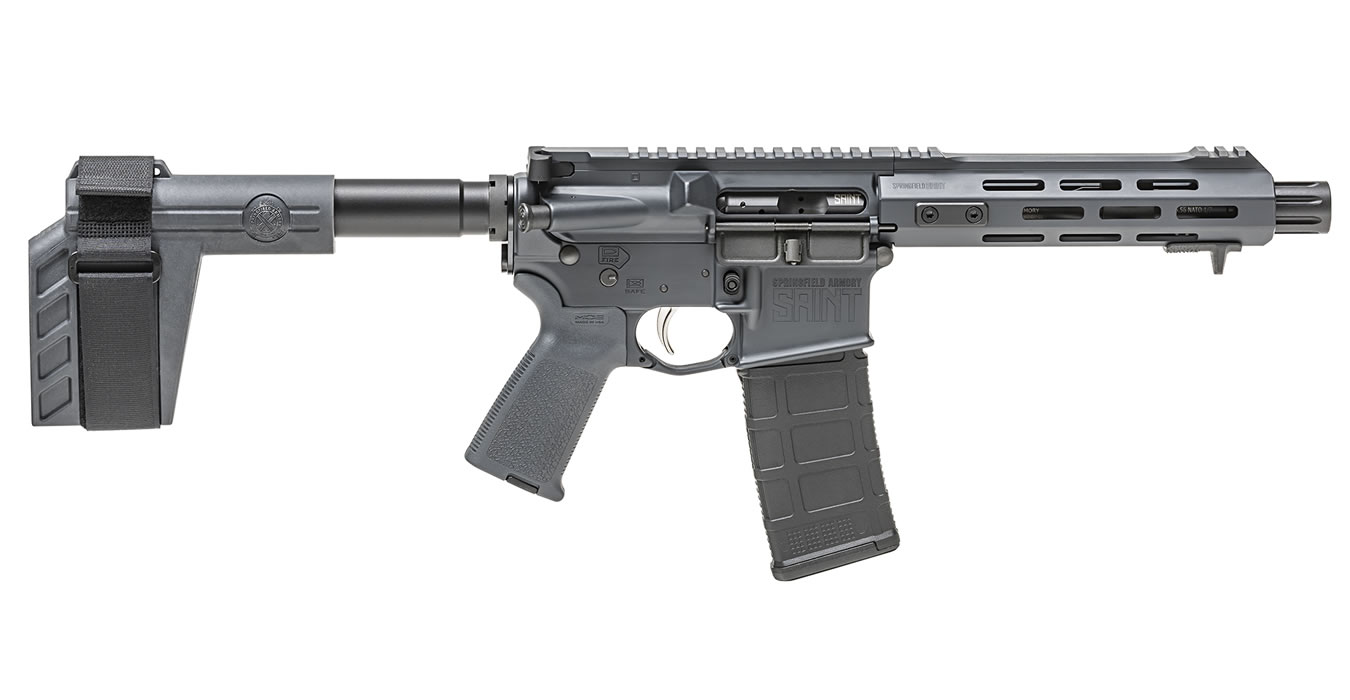 Saint 5.56mm Tactical Gray Semi-Auto Pistol - Firearms | The Gun Shop