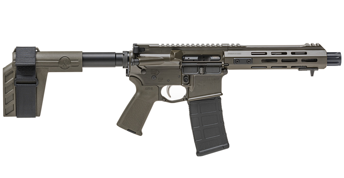 Saint 5.56mm OD Green Semi-Auto Pistol - Firearms | The Gun Shop