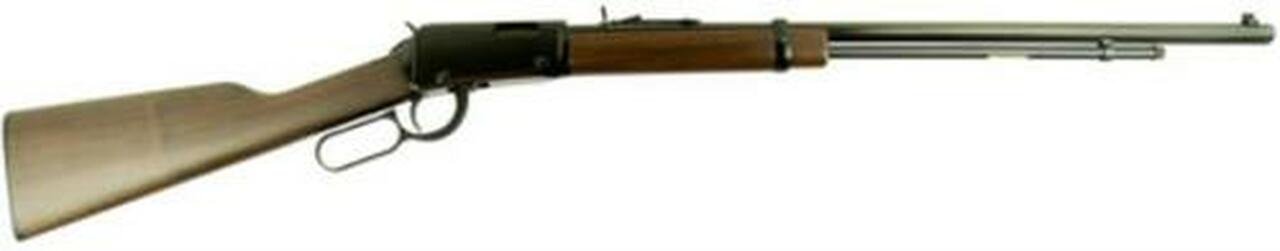 Henry Frontier Lever Rifle, .22 Magnum, 24", 12rd, American Walnut Stock, Blued