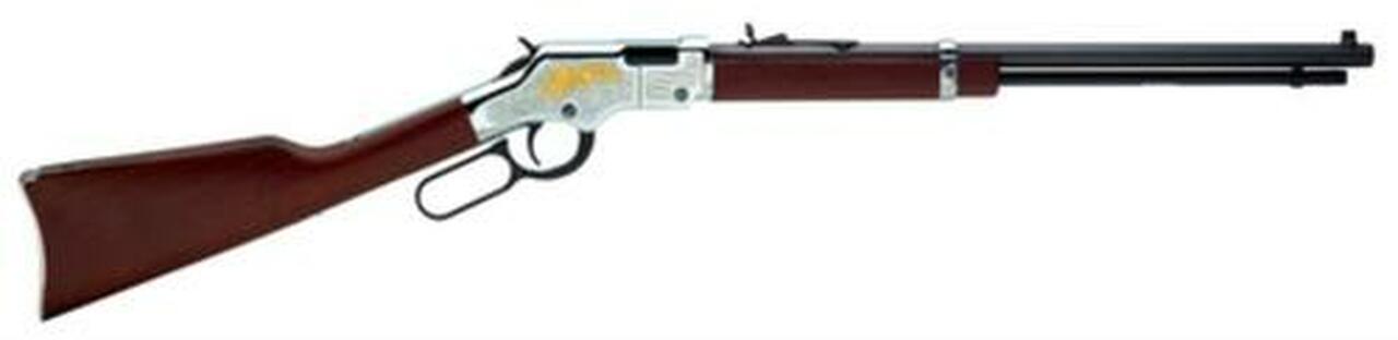 Henry Golden Eagle 22LR 20" Octagonal Barrel Walnut Stock Nickel Receiver, Golden Eagle