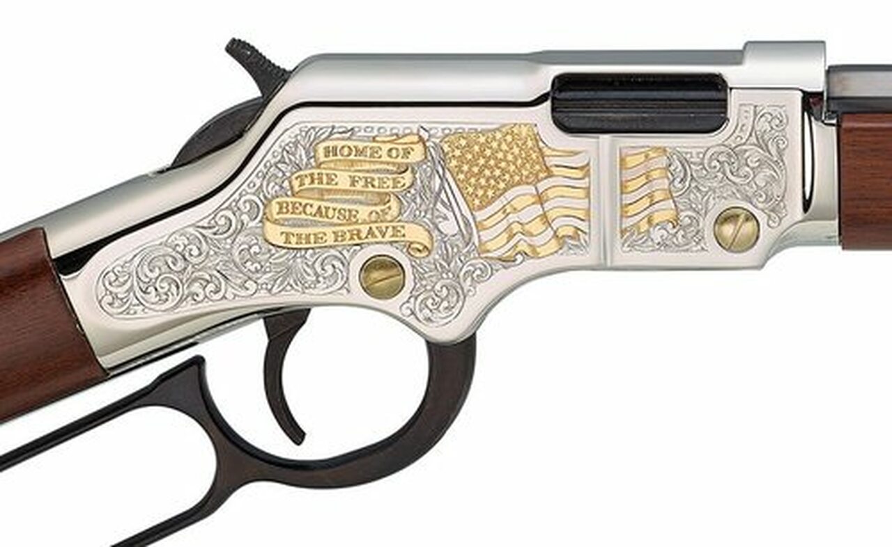Henry Golden Boy, .22 Short/Long/LR, 20" Barrel, 16rd LR / 21rd Short, American Walnut, God Bless America