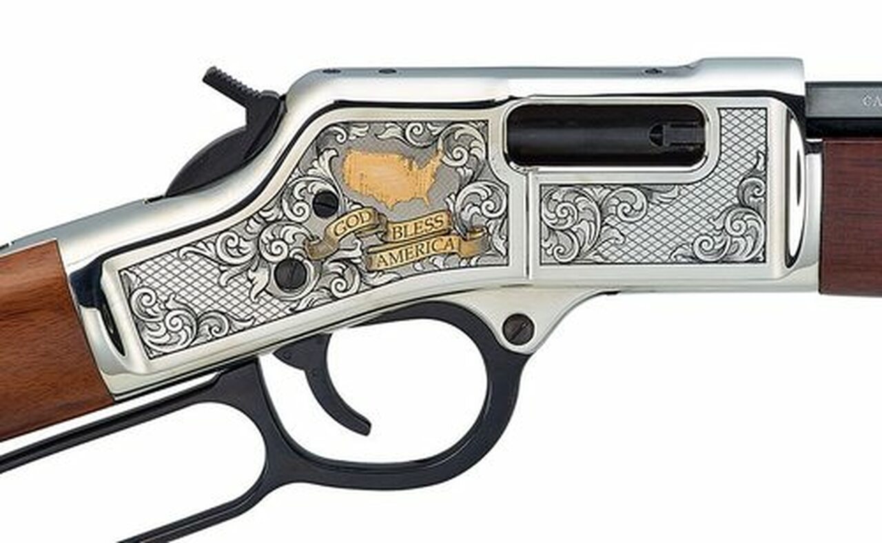 Henry Big Boy, .44 Mag, 20" Barrel, 10rd, American Walnut, God Bless America