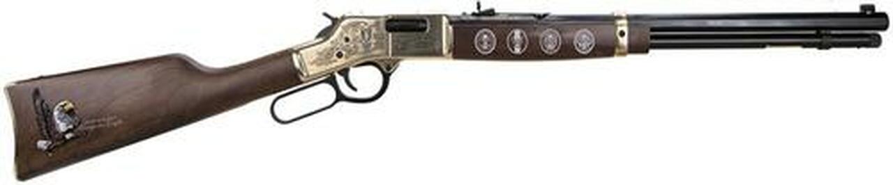 Henry Big Boy Eagle Scout Century Lever .44 Mag, 20" Barrel, Walnut, Brass Receiver, Blued