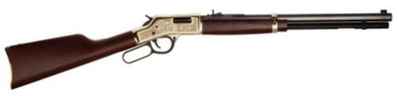 Henry American Oilman Tribute Edition .44 Mag 20" Octagonal Barrel Engraved Brass Receiver Straight-Grip American Walnut Stock 10rd