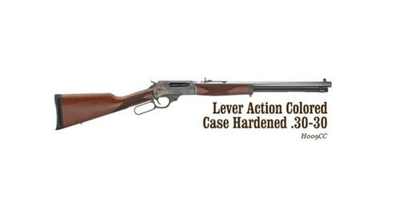 Henry Repeating Arms, Lever Action Rifle, 30-30, 20" Octagon Barrel, Color Case Hardened Receiver, Walnut Stock, 5Rd, Adjustable Sights