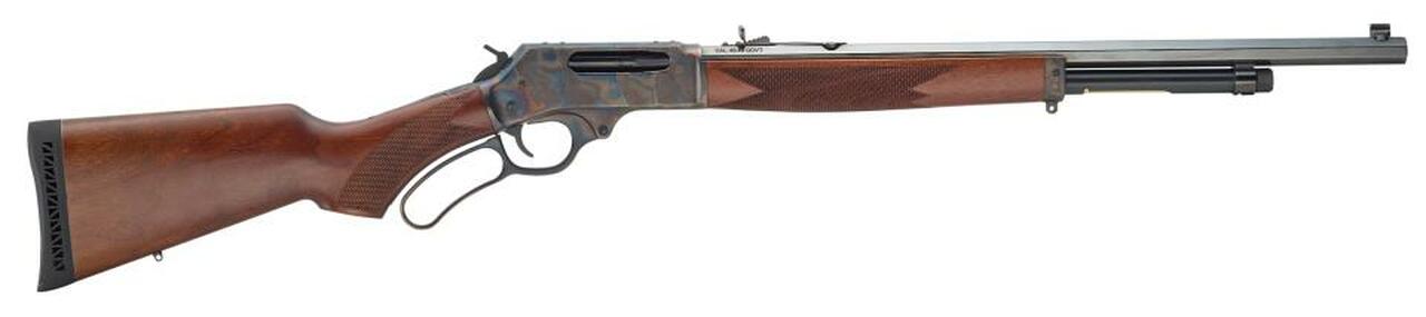 Henry Repeating Arms, Lever Action, 45-70, 22" Octagon Barrel, 1:20 Twist, Color Case Hardened Finish, American Walnut Stock, 4Rd, Fully Adjustable Semi-Buckhorn Rear Sight with Diamond Insert, Brass Bead Front Sight