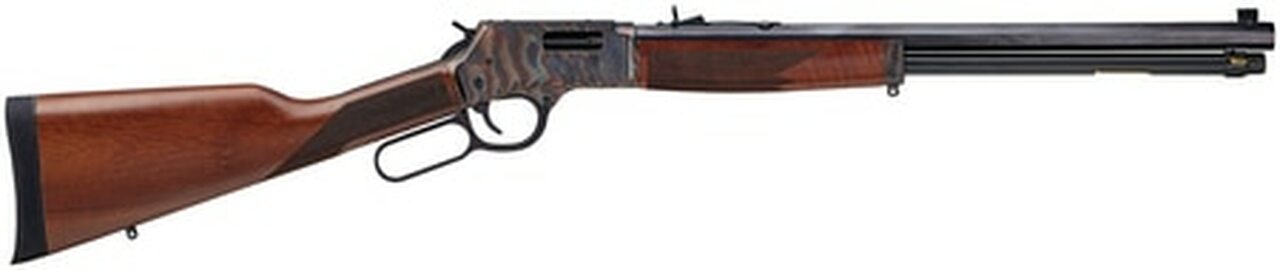 Henry Repeating Arms, Big Boy Color Case Hardened, Lever Action, 44 Mag/44 Special, 20" Octagon Blued Steel Barrel, Straight-grip American Walnut Stock, Fully Adjustable Semi-Buckhorn Sights, 10 Round