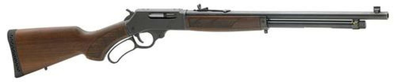 Henry Repeating Arms, Lever Action .410 Rare Carbine Shotgun, 410Ga, 20"rd Barrel, Smooth/No Choke, Blued Frame, Pistol Grip American Walnut Stock Rubber Buttpad, 5Rd, Fully Adjustable Semi-Buckhorn Rear Sight, and Brass Beaded Front Sight
