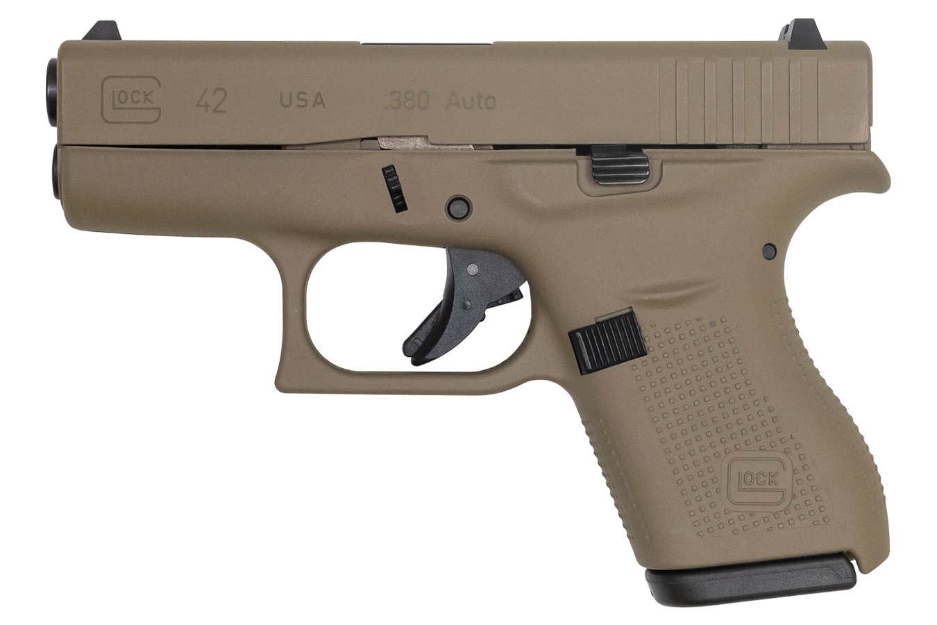 42 380 ACP Single Stack Pistol with FDE Cerakote Finish - Firearms | The Gun Shop