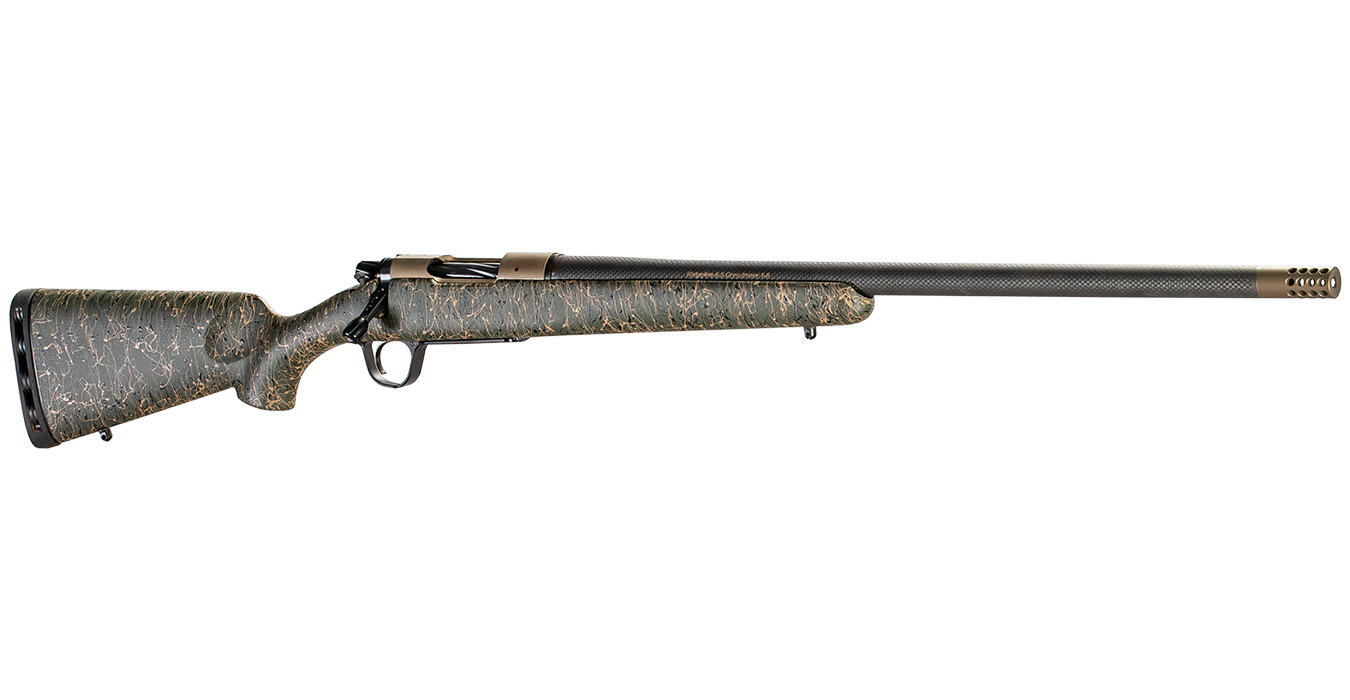 Ridgeline 300 PRC Bolt-Action Rifle Green Stock with Black and Tan Stock and Bur - Bolt-Action Rifles | The Gun Shop