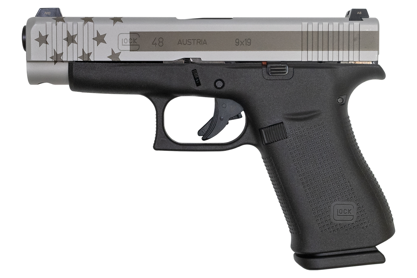 48 9mm 10-Round Pistol with Engraved Flag on Slide - Firearms | The Gun Shop