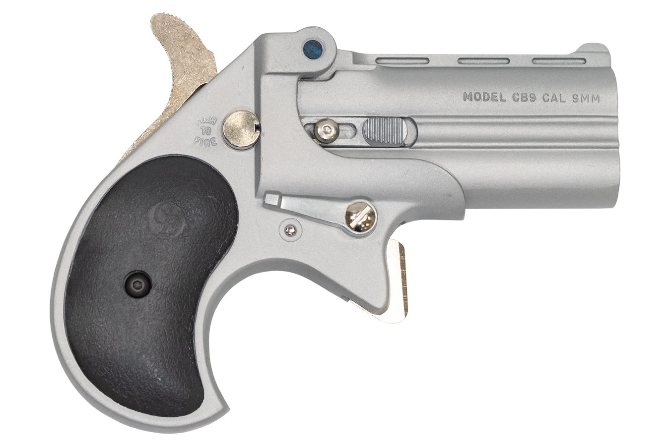 CB9 9mm Satin Derringer with Satin Nickel Cerakote Finish - Derringers | The Gun Shop