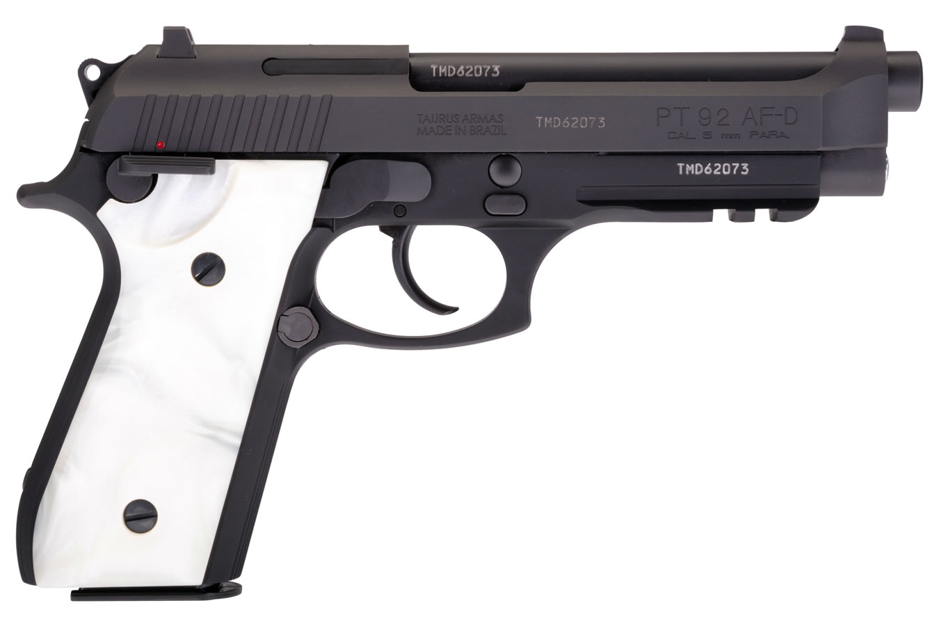 92 9mm DA/SA Pistol with White Pearl Grips - Firearms | The Gun Shop