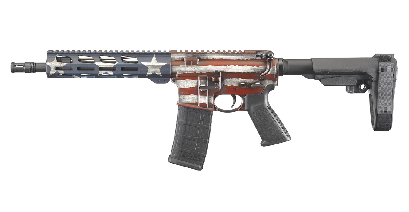 AR-556 5.56mm Pistol with Stabilizing Brace and American Flag Cerakote - Firearms | The Gun Shop