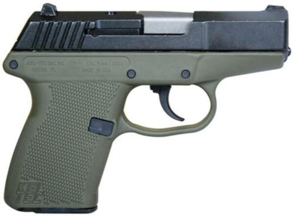 Kel-Tec P11 Pistol 9MM Blue with Olive Drab Grip