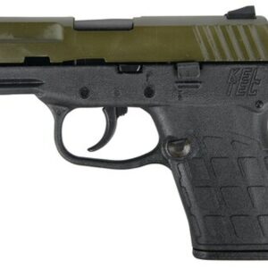 Kel-Tech PF9, 9mm, 3.1" Barrel, Green Cerakote Slide, Black Frame, 7rd
