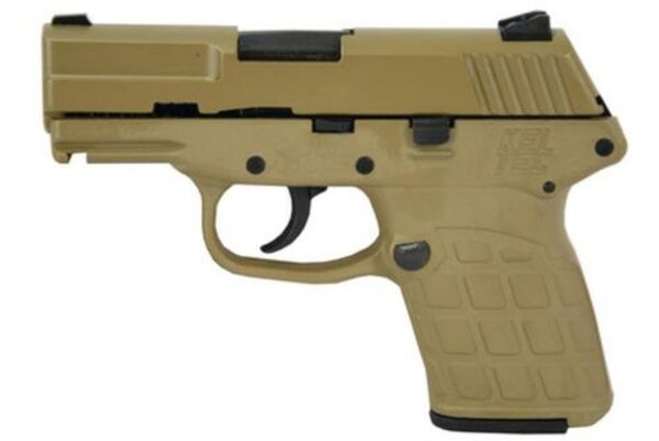 Kel-Tec PF-9 9mm 3.1" Barrel Cerakote Tan Grip/Frame, 7rd Mag