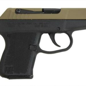 Kel-Tec P-3AT .380 ACP 2.76" Barrel Cerakote Tan Slide Black Grip DAO 6rd Mag