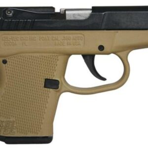 KelTec P-3AT .380 ACP 2.76 Inch Barrel Blue Slide Cerakote Tan Grip/Frame Double Action Only 6 Round