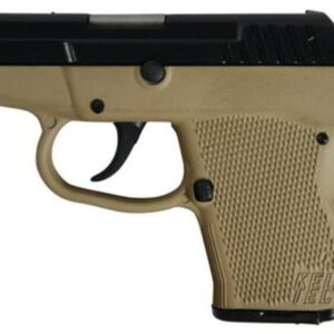 KelTec P-32 .32 ACP 2.68 Inch Barrel Blue Slide Cerakote Tan Grip/Frame Double Action Only 7 Round
