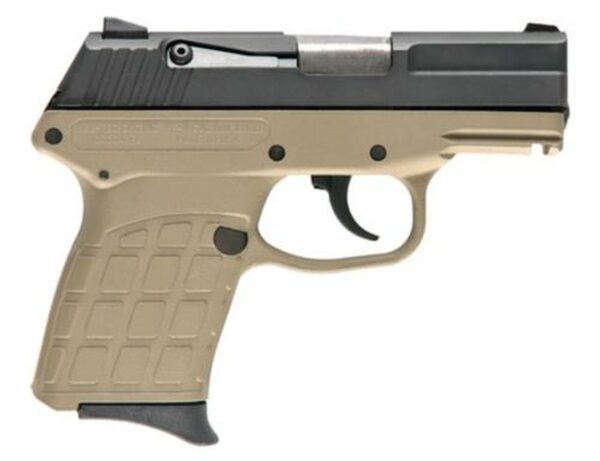KelTec PF-9 9MM 3.1 Barrel Parkerized Slide Cerakote Tan Grip/Frame 7 Rd Mag