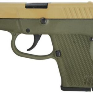 Kel-Tec P-3AT .380 ACP 2.76" Barrel Cerakote Tan Slide Cerakote Olive Drab Green Grip/Frame Double Action Only 6rd