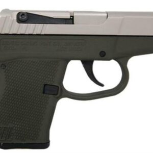 Kel-Tec P-3AT .380 ACP 2.76 Barrel Nickel Boron Slide Green Grip/Frame 6rd Mag