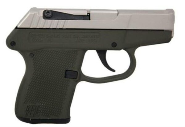 Kel-Tec P-3AT .380 ACP 2.76 Barrel Nickel Boron Slide Green Grip/Frame 6rd Mag