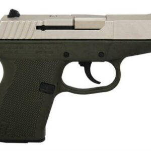 Kel-Tec P-11 9mm 3.1 Barrel Nickel Boron Slide Green Grip/Frame 10rd Mag