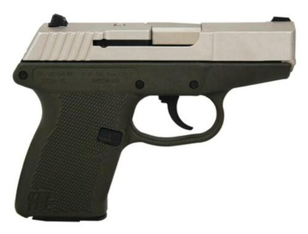 Kel-Tec P-11 9mm 3.1 Barrel Nickel Boron Slide Green Grip/Frame 10rd Mag
