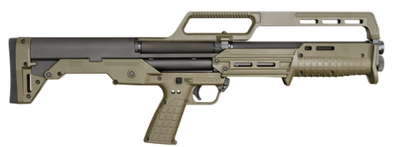 Kel-Tec KS7 Pump 12 Ga 18.5" 3" Barrel, Polymer Olive DrabGreen Stock Black, 6rd