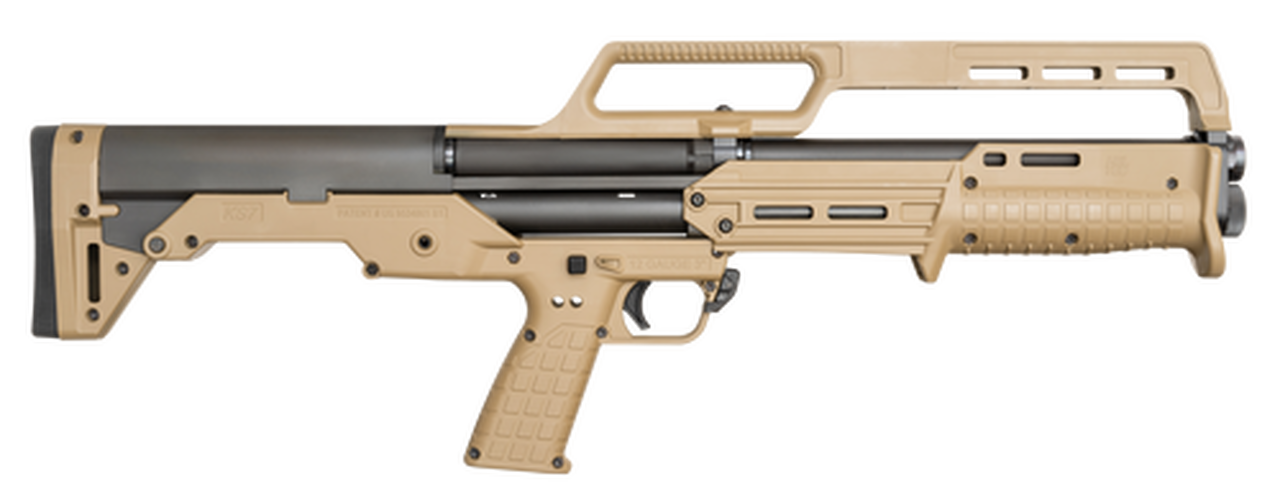Kel-Tec KS7 Pump 12 Ga 18.5" 3" Barrel, Polymer Flat Dark Earth Stock Black, 6rd
