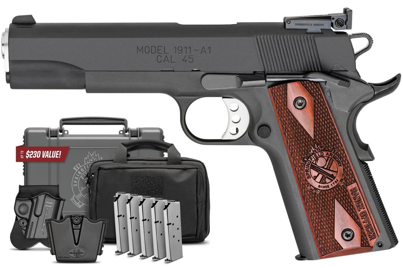 1911 Range Officer 45 ACP with Adjustable Target Sight and Instant Gear Up Packa - Firearms | The Gun Shop