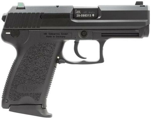 HK USP45 Compact (V7) LEM DAO, three 8rd magazines and night sights