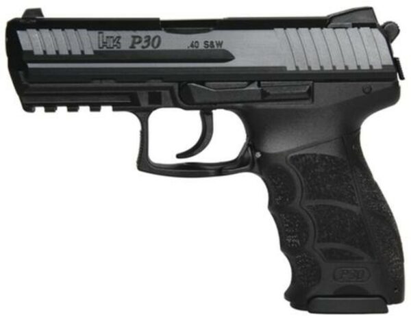 HK P30 (V3) DA/SA, rear decocking button, two 10rd magazines