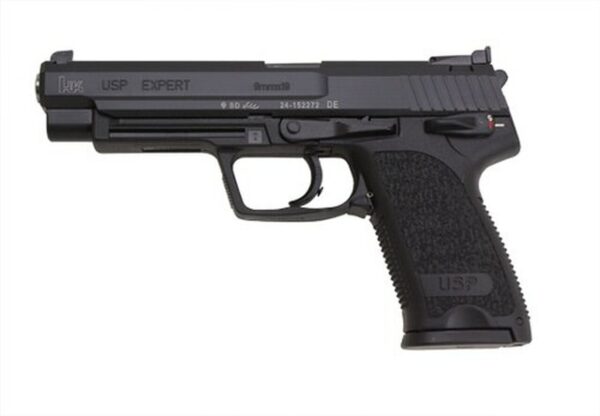 HK USP9 Expert (V1) DA/SA, safety/decocking lever on left, two 15rd magazines