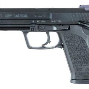 HK USP9 Tactical (V1) DA/SA, safety/decocking lever on left, two 10rd magazines