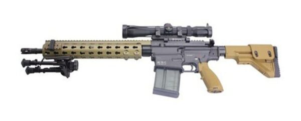 HK MR762, 7.62mm Long Rifle Package II, Leupold 3-9x VX-R Scope, 14.7" MRA Rail, 10 and 20rd Mags