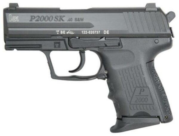 HK P2000 SK (V3) DA/SA, rear decocking button, three 9rd magazines and night sights