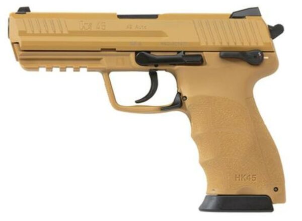 HK HK45 Tan Frame & Slide (V1) DA/SA Safety/decocking Lever Left Side 10rd mag