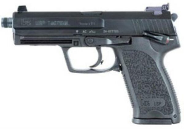 HK USP9 Tactical (V1) DA/SA, safety/decocking lever on left, three 15rd magazines and adj. night sights