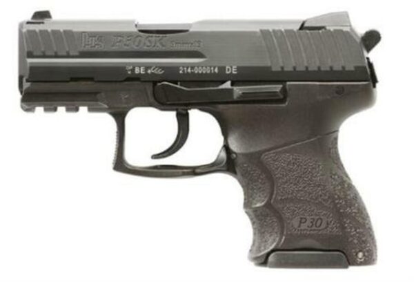 HK P30 Subcompact, V3 9MM, 3.27" Barrel, Adjustable Grip, Night Sights, 3-10rd Mags