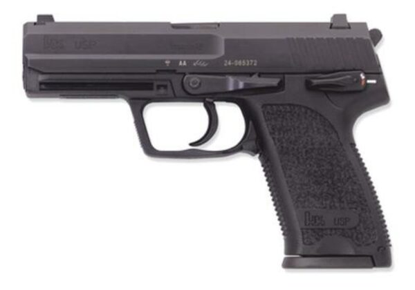 HK USP9 V1, 9mm, 4.25", 10rd, SA/DA, Night Sights, Black