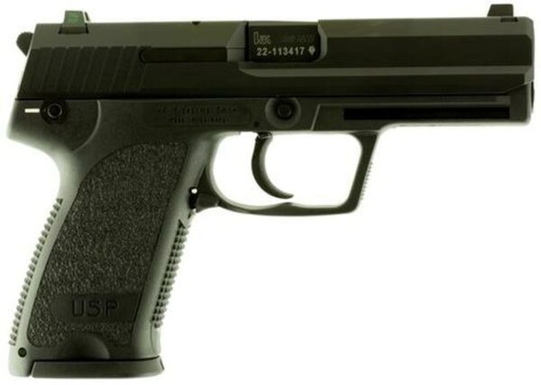 HK USP40 (V1) DA/SA, safety/decocking lever on left, three 10rd magazines and night sights