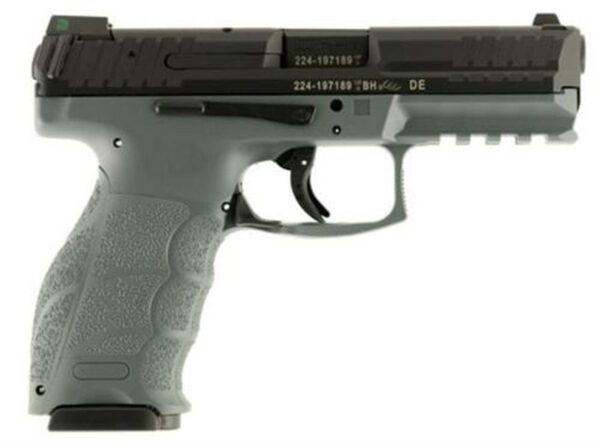 HK VP9, 9mm, 4.09", 10rd, Night Sights, Gray Frame, Black Slide