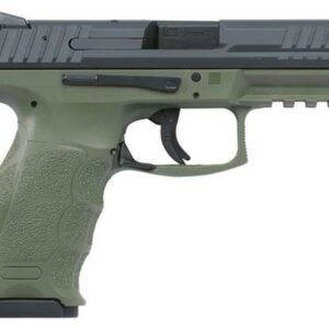 HK VP9 9mm, 4.09", 15rd, OD Green Frame, Interchangeable Backstraps