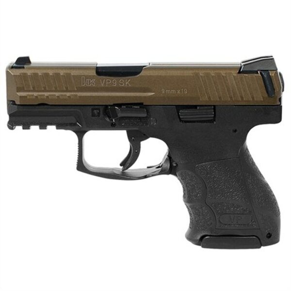 HK VP9SK, 9mm, 3.39", Midnight Bronze Finish, 2- 10rd Mags