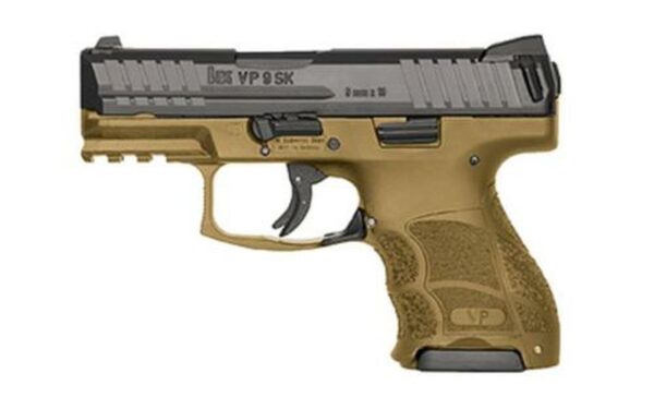 HK VP9SK, Subcompact 9mm, Flat Dark Earth, Night Sights, 3x10rd Mags